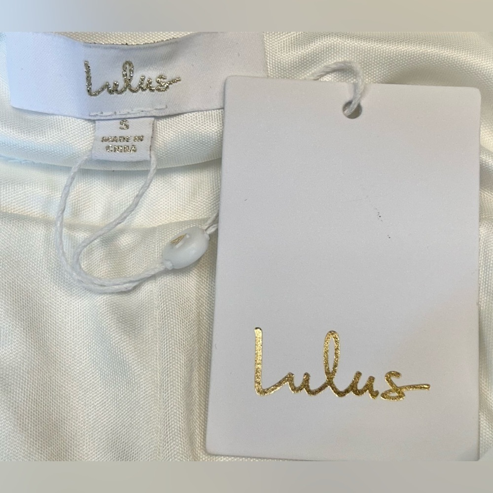 NWT Lulus Loving Fate White Bow Square Neck Backless
Maxi Dress, Size Small - Picture 12 of 16